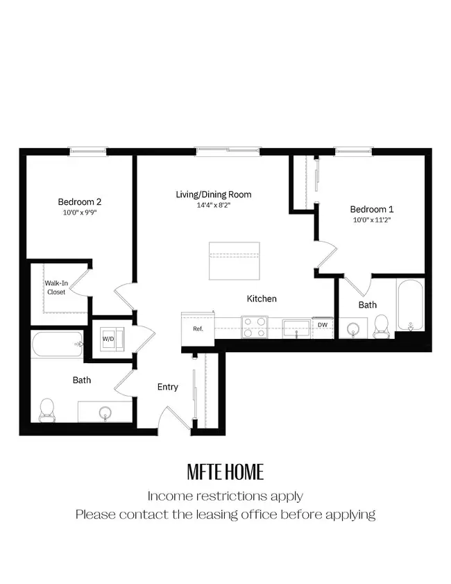2x2 D MFTE 120 floor plan
